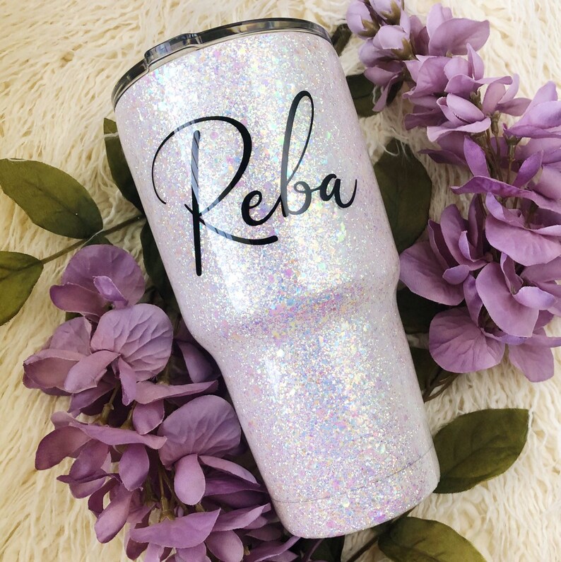 Chunky White Glitter Tumbler Glitter Tumbler Ombre Tumbler Etsy