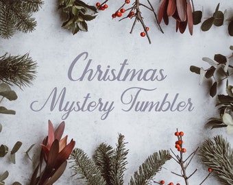 Christmas Mystery Glitter Tumbler - Glitter Tumbler - Surprise Tumbler -  Personalized Yeti - Glitter Yeti - Custom Tumbler