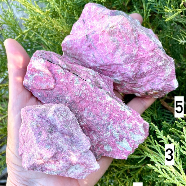 RAW THULITE STONE Norway Gemstone, Choice, Natural Vibrant Pink Crystal, Norwegian, Natural Mineral
