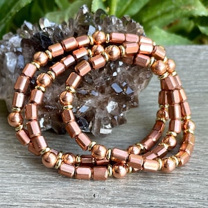 Stretch Copper Bracelets Etsy