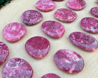THULITE MINI PALM Stone, Choice, Worry Pocket Stones, Natural