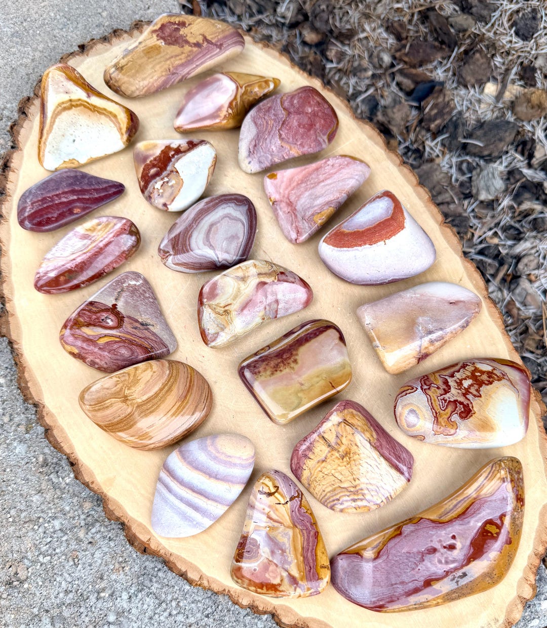 NEVADA WONDERSTONE SLAB Tumble, Choice, Polished, Rhyolite Jasper Rock ...