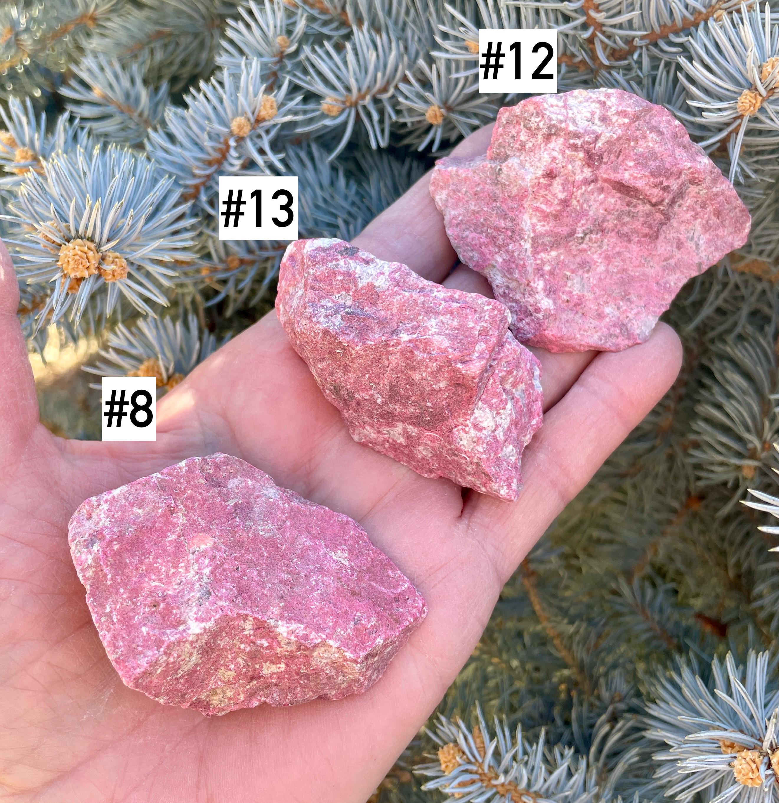 Lg RAW THULITE STONE Norway Gemstone, Choice, Natural Vibrant Pink