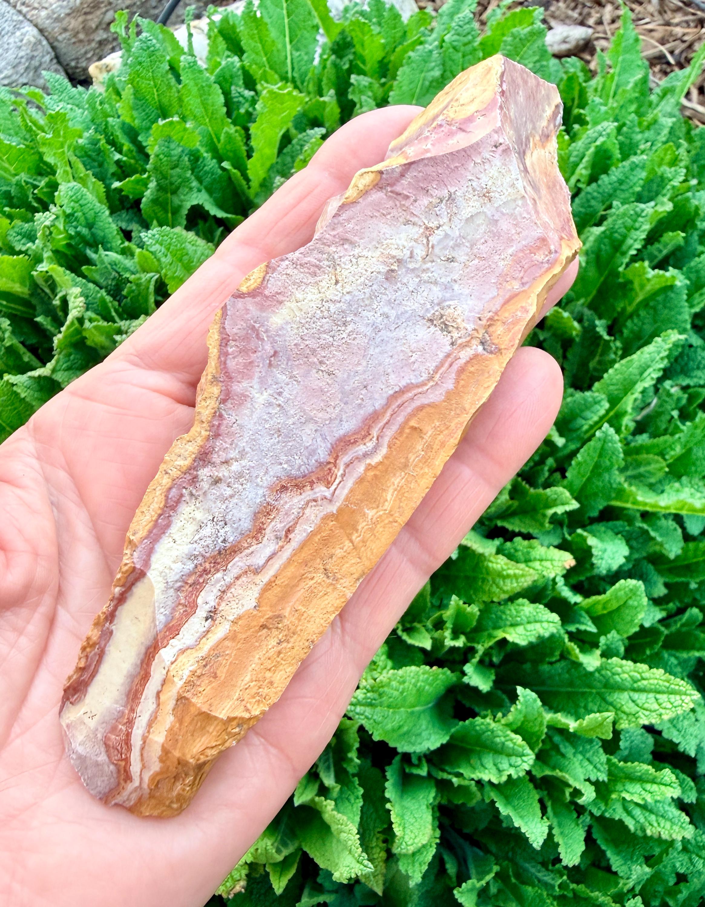 RAW NEVADA WONDERSTONE Specimen 5.9 Oz, Banded Rhyolite Jasper Rock ...