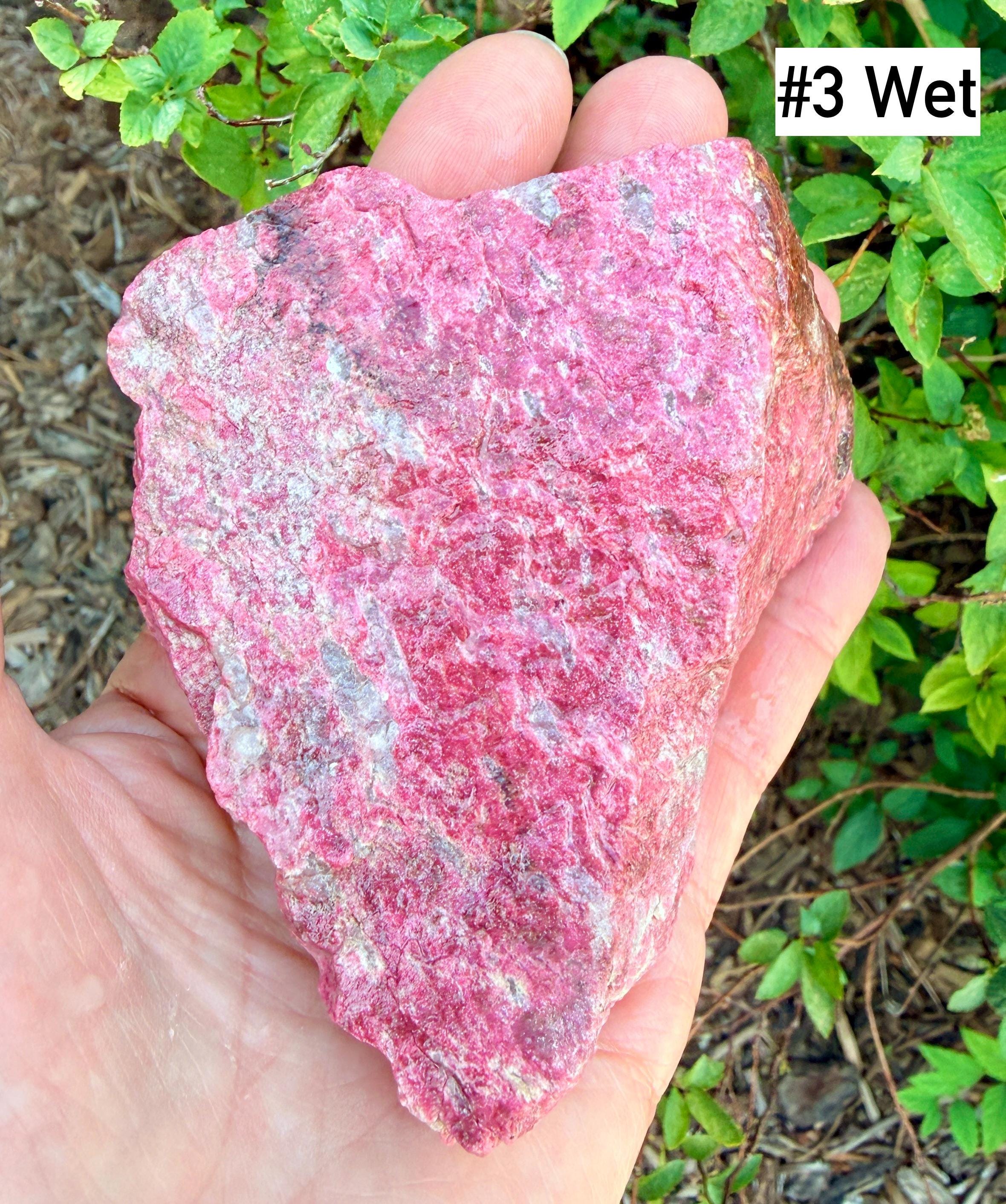 Lg RAW THULITE STONE Norway Gemstone, Choice, Natural Vibrant Pink