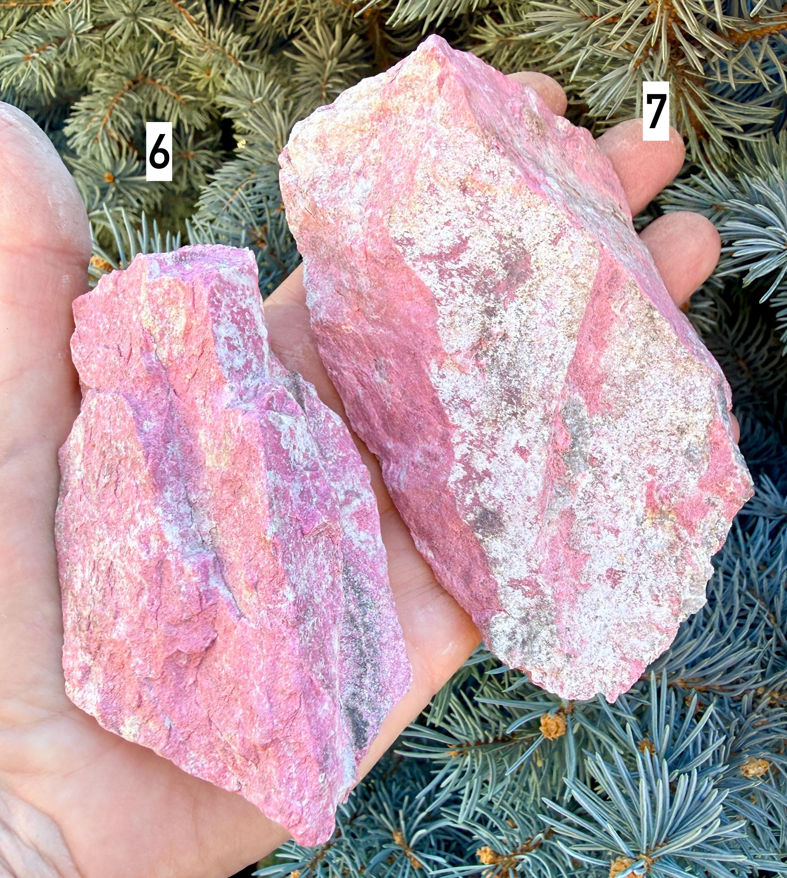 Lg RAW THULITE STONE Norway Gemstone, Choice, Natural Vibrant Pink