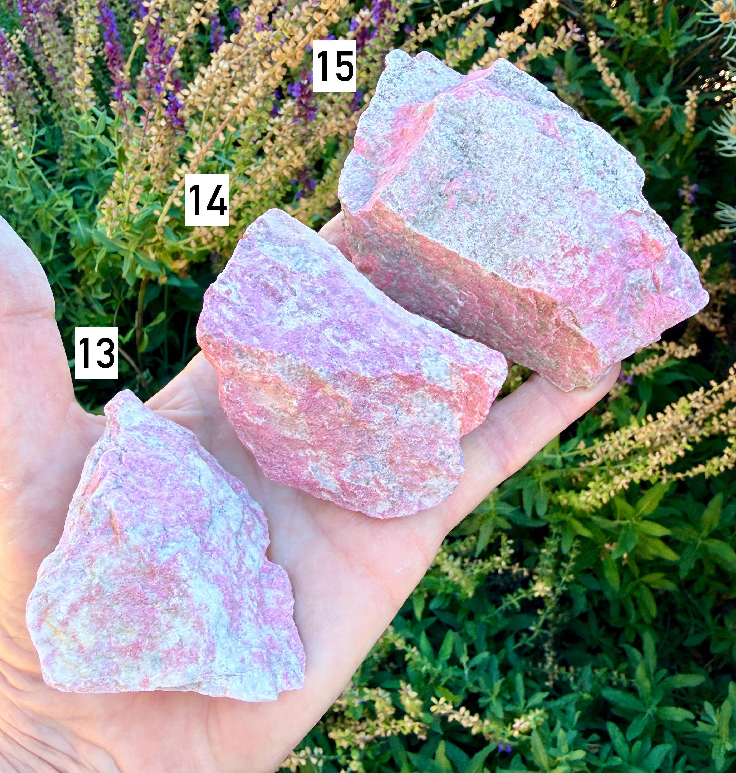 Lg RAW THULITE STONE Norway Gemstone, Choice, Natural Vibrant Pink