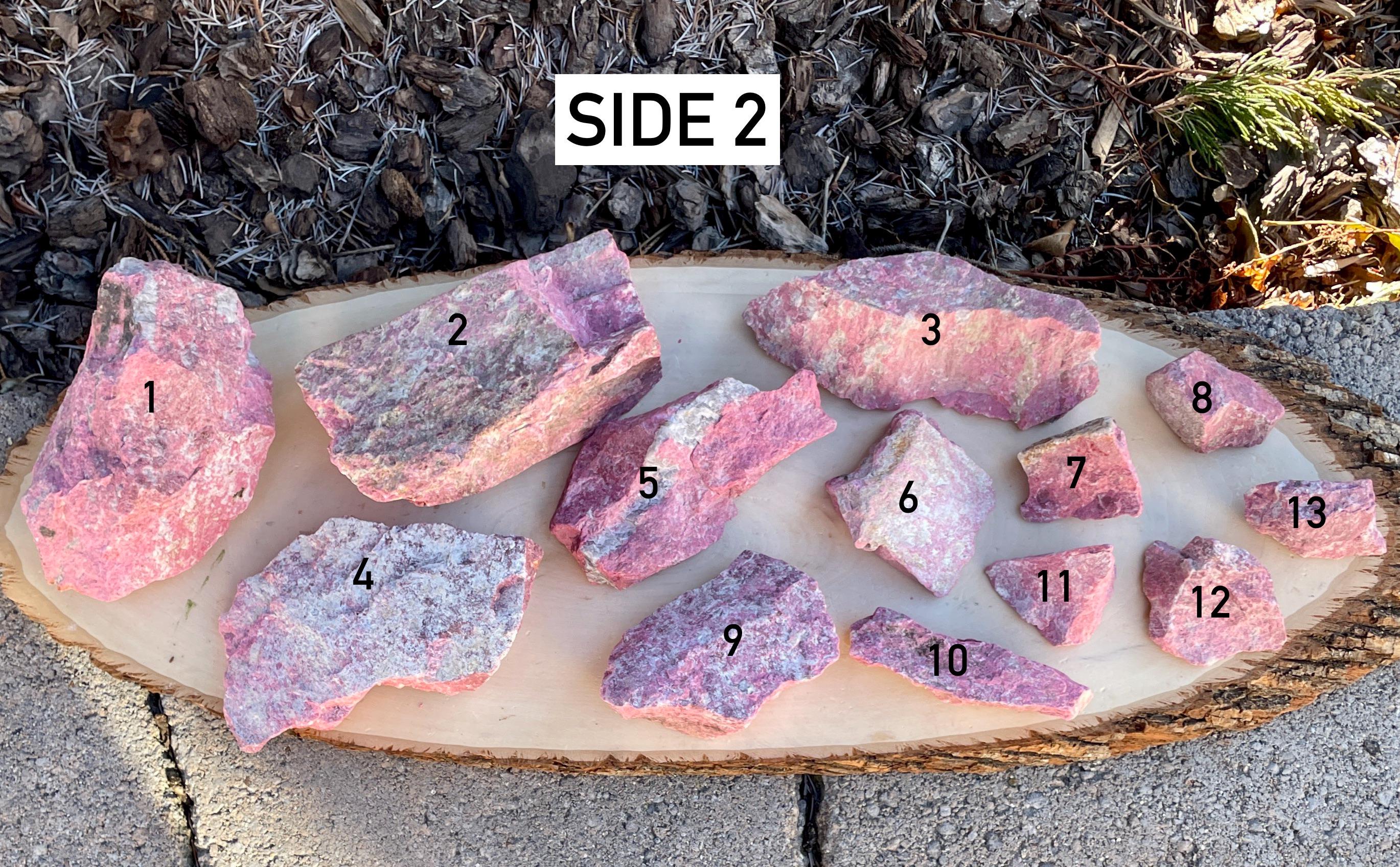 Lg RAW THULITE STONE Norway Gemstone, Choice, Natural Vibrant Pink