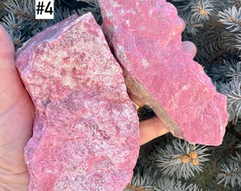 Lg RAW THULITE STONE Norway Gemstone, Choice, Natural Vibrant Pink