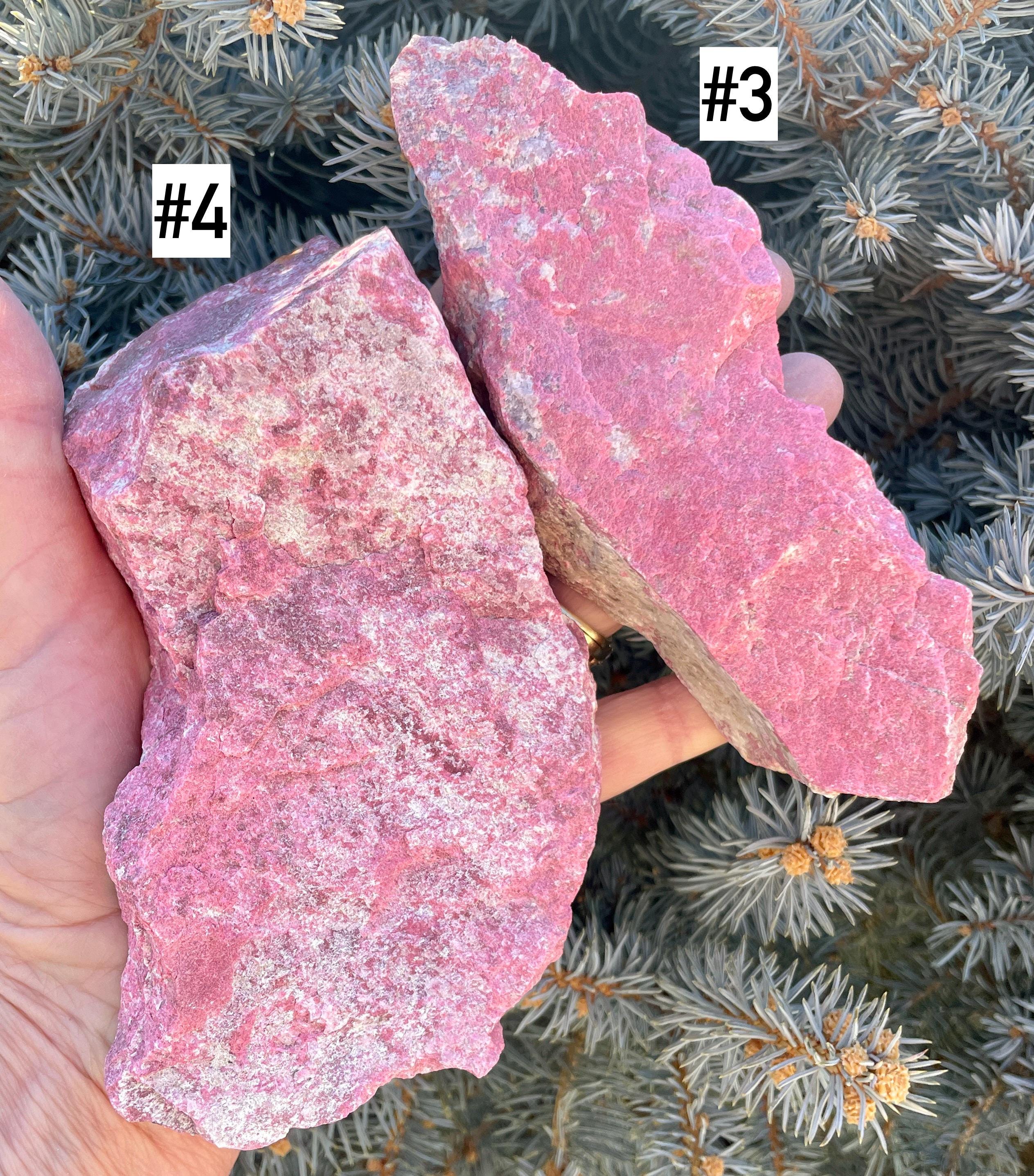 Lg RAW THULITE STONE Norway Gemstone, Choice, Natural Vibrant Pink