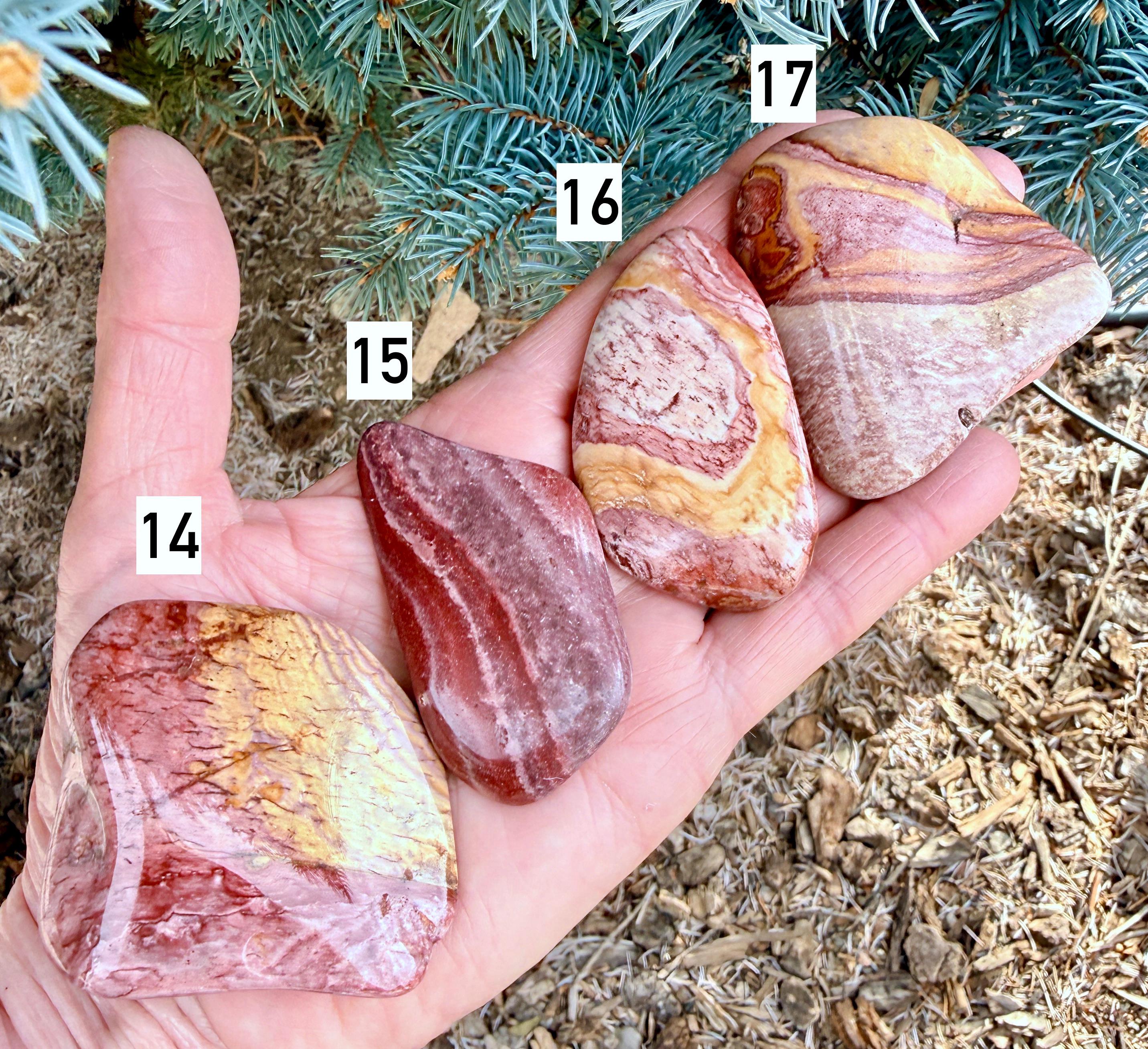 NEVADA WONDERSTONE SLAB Tumble, Choice, Polished, Rhyolite Jasper Rock ...