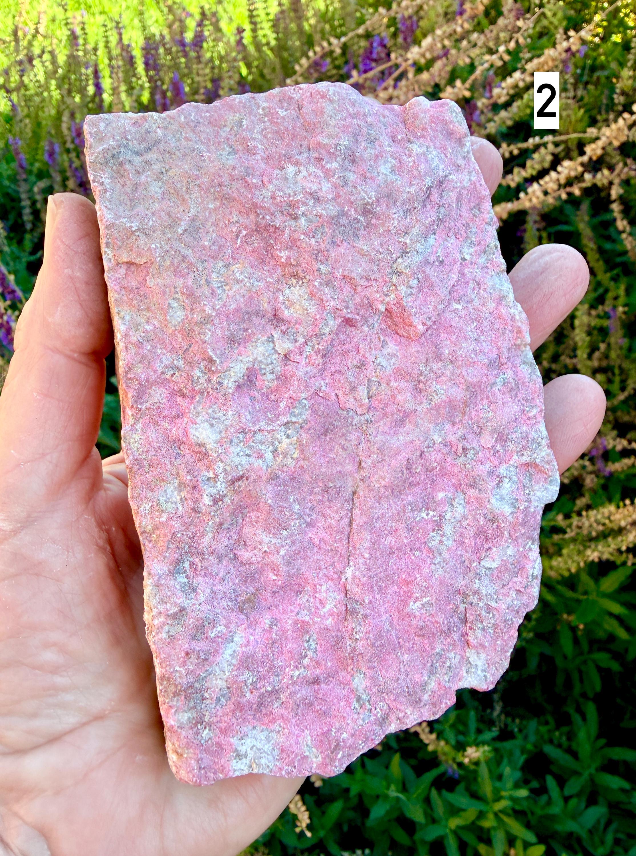 Lg RAW THULITE STONE Norway Gemstone, Choice, Natural Vibrant Pink