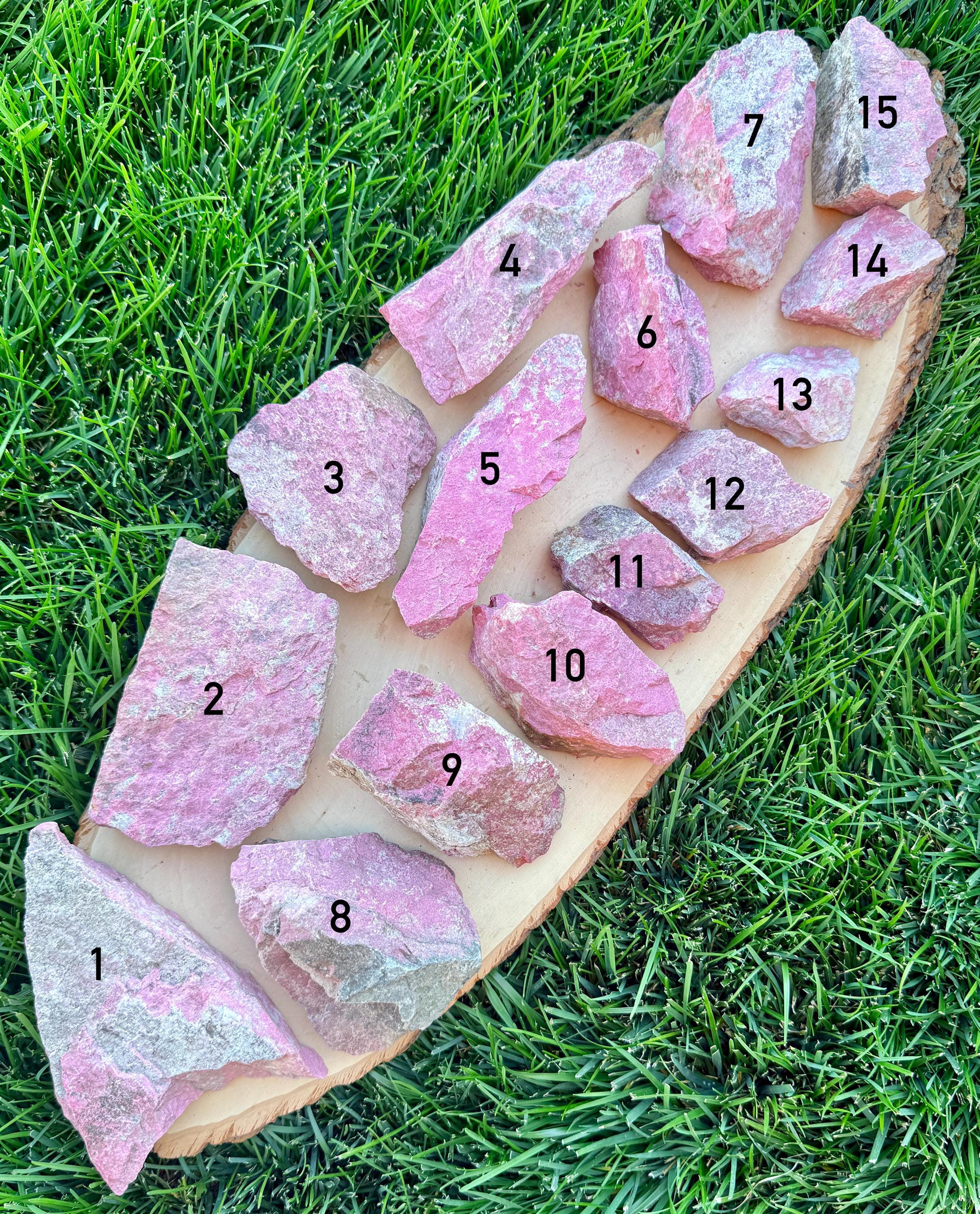 Lg RAW THULITE STONE Norway Gemstone, Choice, Natural Vibrant Pink