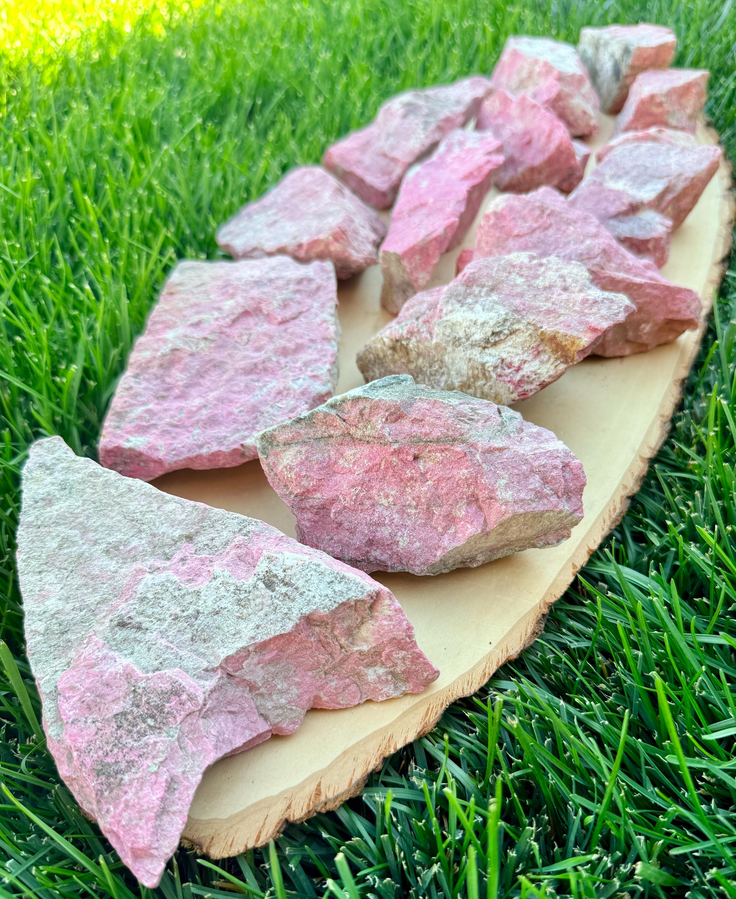 Lg RAW THULITE STONE Norway Gemstone, Choice, Natural Vibrant Pink