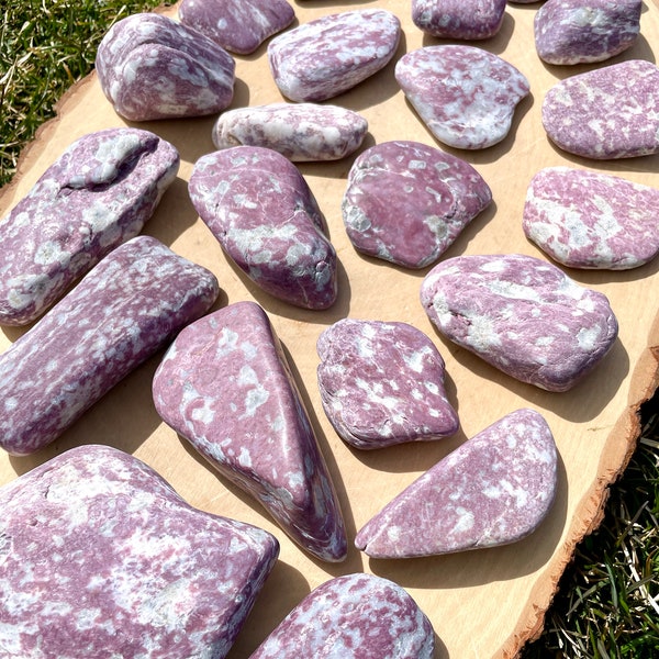 NEVADA ROSE DUMORTIERITE, Pink/Purple Mineral, Polished Natural Stone, Rare Northern Nevada Gemstone Crystal, Choice Lg Tumble, Palm, Pocket