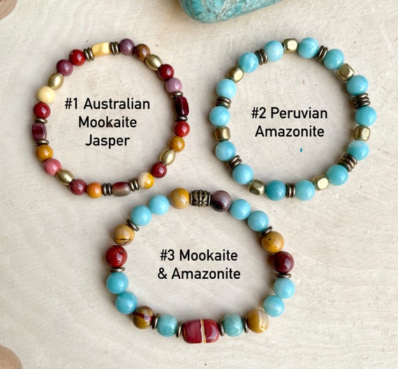 Amazon.com: JP_Beads Black Tourmaline & A Grade Mookaite Jasper Bracelet,  Australian Jasper Yoga Mala Beads, Healing Crystals, Protection - Personal  Power 8mm : Arts, Crafts & Sewing