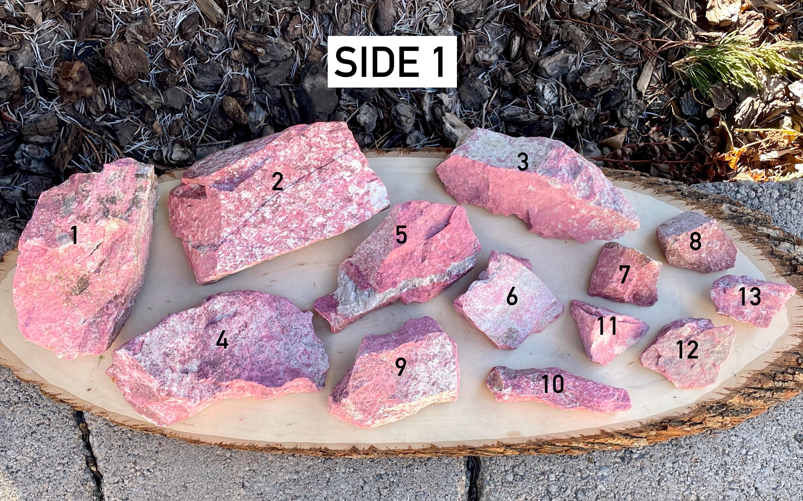 Lg RAW THULITE STONE Norway Gemstone, Choice, Natural Vibrant Pink
