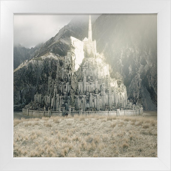 Minas Tirith Framed Print. 16 X 16 Inches 3 Frame Colors. 