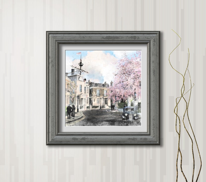 17 Cherry Tree Lane Illustration Art Print. Wall Art. Poster Etsy