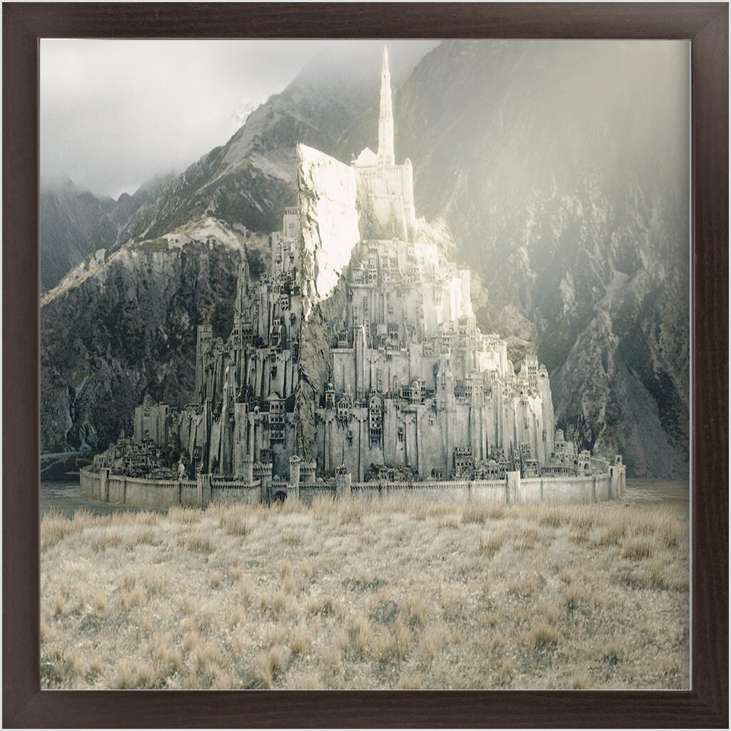 Minas Tirith Framed Print. 16 X 16 Inches 3 Frame Colors. 