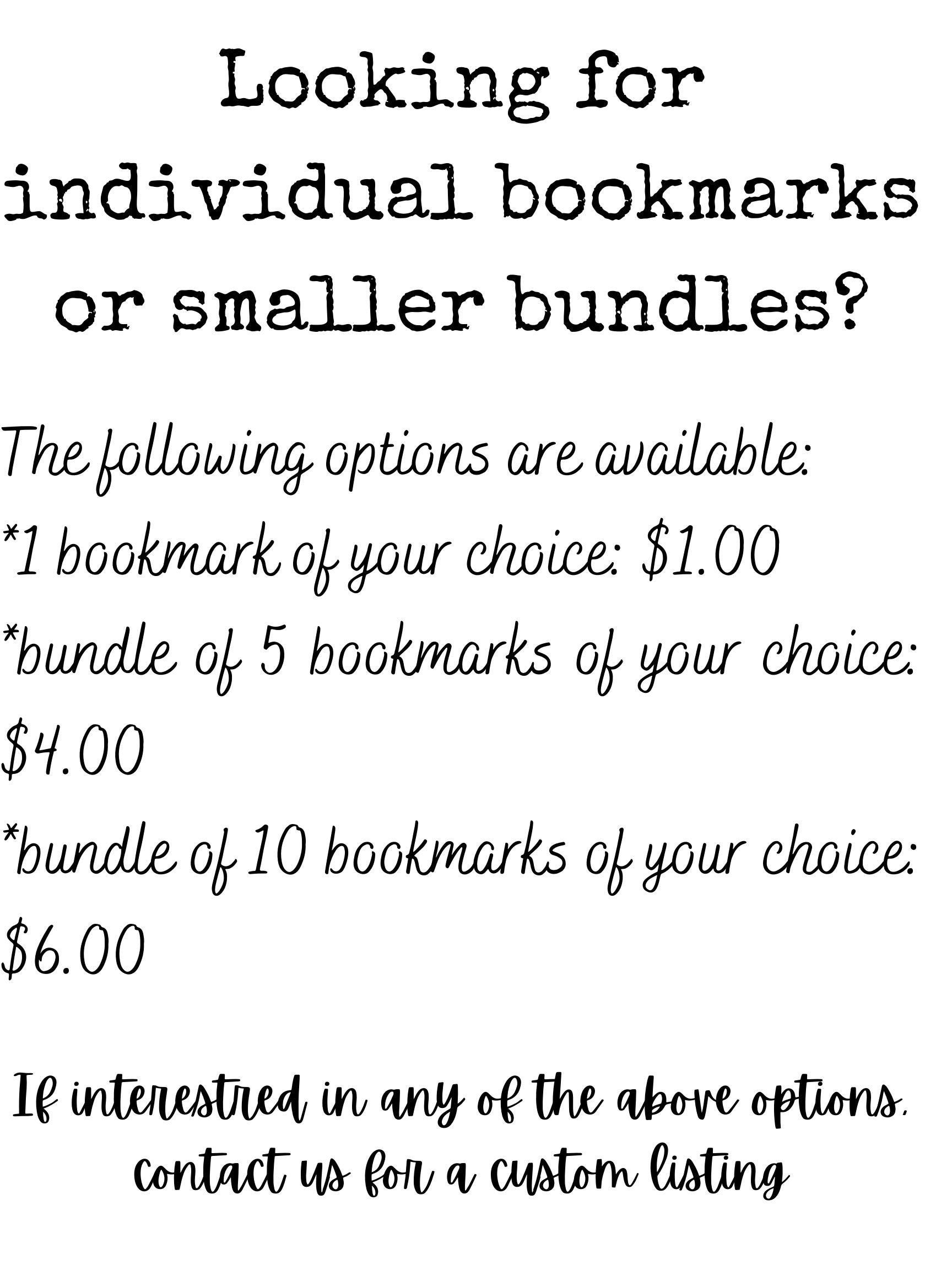Printable Literary Quotes Bookmark Bundle 12 Bookmarks - Etsy