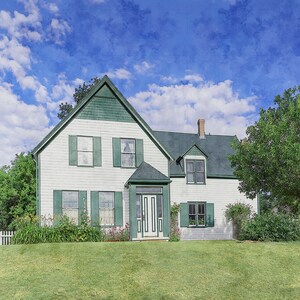 Anne of Green Gables House Art Print. Wall Art. Poster Print, 3 Sizes. Anne of Green Gables Fan Art. Green Gables Fantasy Art Print.