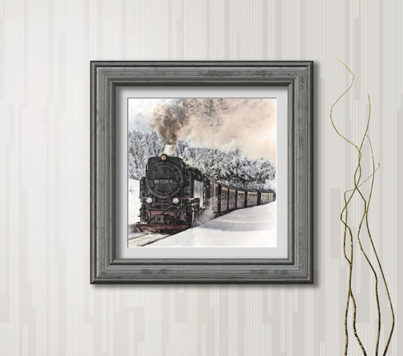 Orient Express Art Print: Agatha Christie Fan Art, Vintage Train