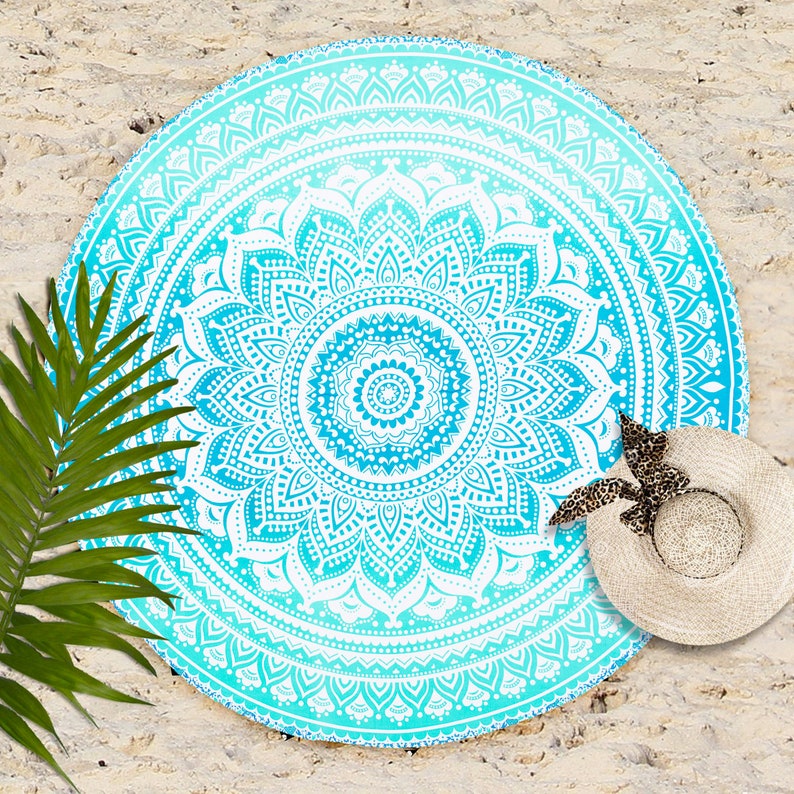 circle beach towel boho