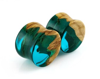 Double Flare Beetle Inlay Bug Plugs Pair of 1 /& 3//16 Inch 30mm