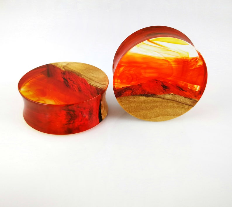 28mm Handmade Wooden Plugs and Tunnels 1&7/64 Inch Ear Plugs Etsy