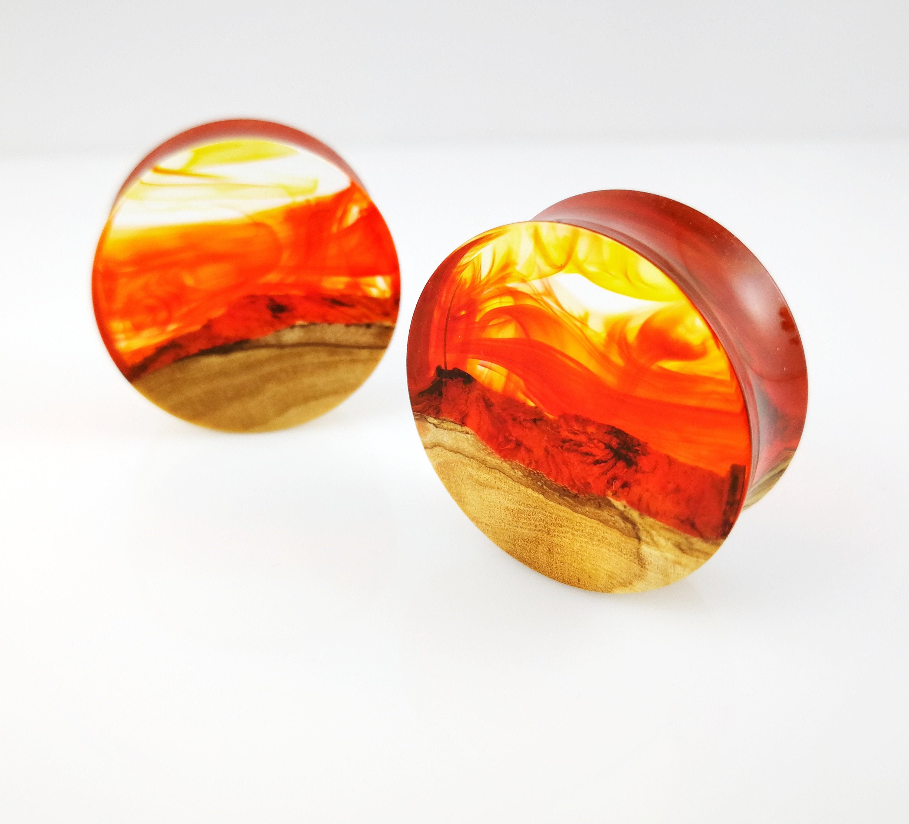 28mm Handmade Wooden Plugs and Tunnels 1&7/64 Inch Ear Plugs Etsy