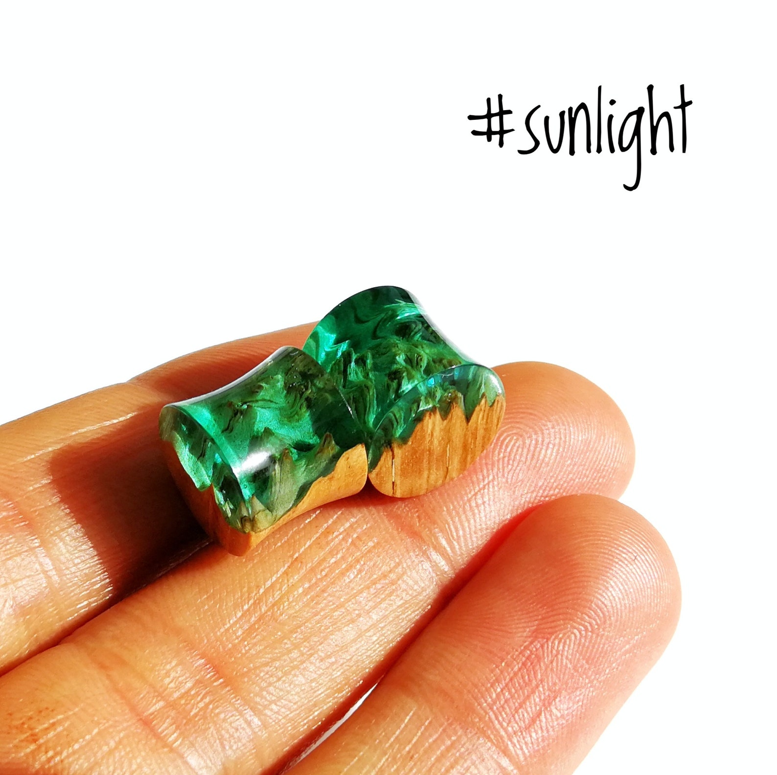 Ear Gauges Handmade Plugs and Tunnels Wood Resin Plugs Etsy