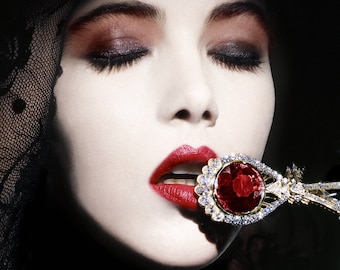 French Vogue Ruby Beauty (Numbered Limited Edition Poster)