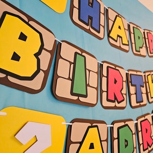 Super mario birthday, mario banner, mario birthday, super mario