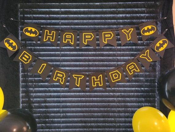 Batman cumpleaños de batman banner de batman feliz de batman Batman cumpleaños de batman banner de batman feliz