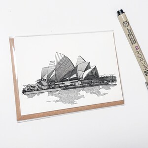 Sydney Card Sydney Opera House Sydney Australia Card Sydney Etsy