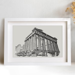 Athens Parthenon Art Print, Architecture Print, Greece Wall Art, Acropolis Print, Greek Architecture Art Print, City of Athens, Ancient City