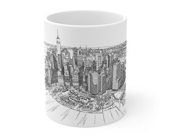 City Skyline Mug Etsy