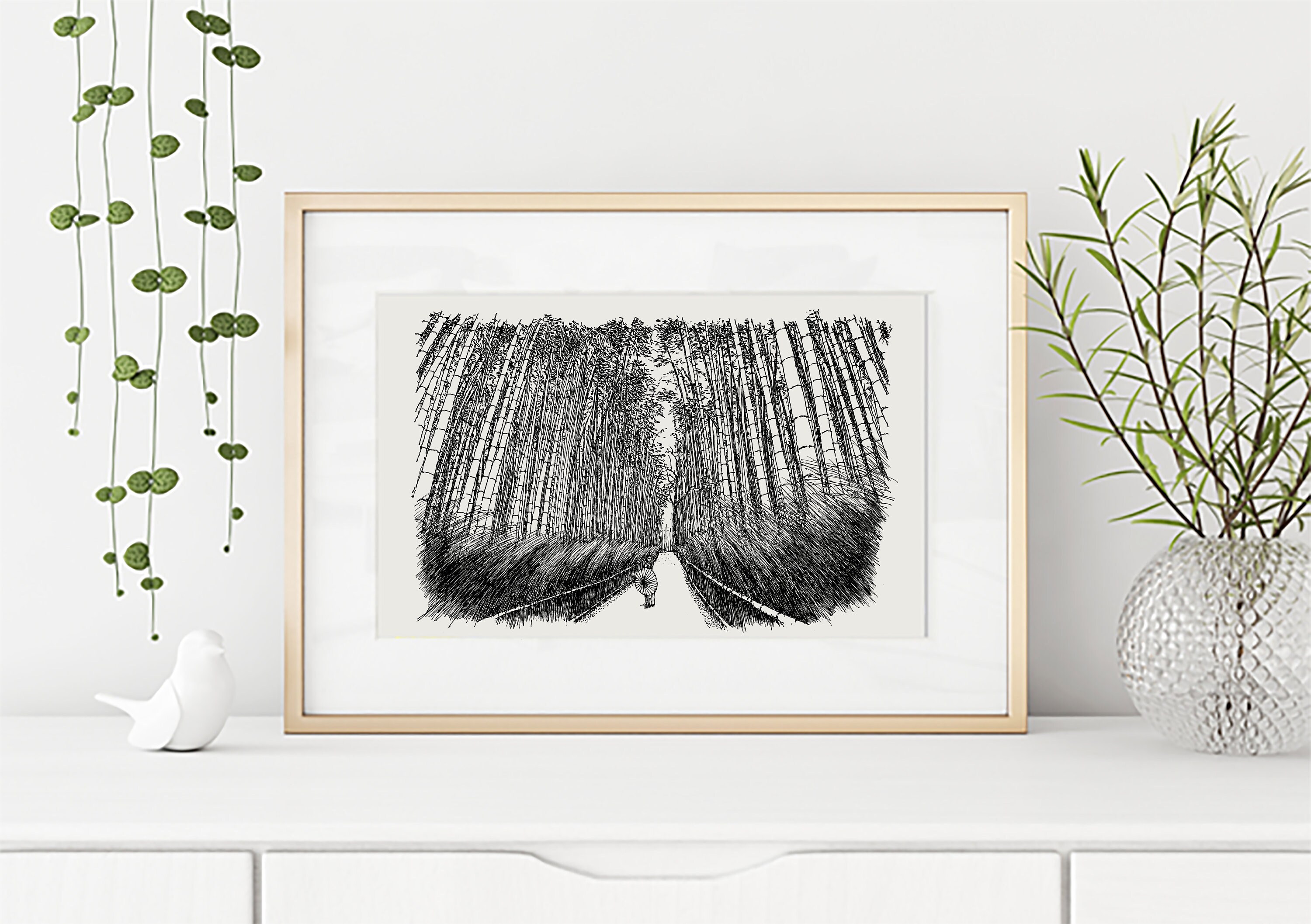 日本未入荷-2サイズウォールアートBamboo Forest in Kyoto Japan Bamboo Forest, Kyoto Japan - Etsy