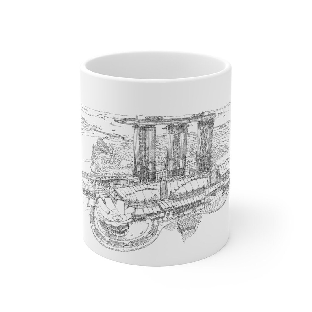 Singapore Coffee Mug Architect Gift Idea World Traveler Etsy