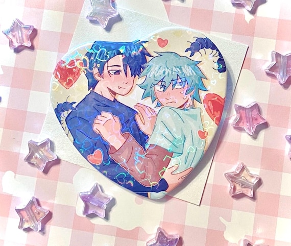 Alien Stage Ivan + Till Holographic Heart Pin - Etsy