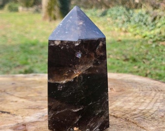 QUARTZ Morion superior quality, Smoky quartz natural raw point origin France - smoky quartz for lithotherapy