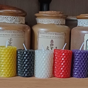 BEESWAX CANDLES BOX for ritual, natural candles, beeswax candle