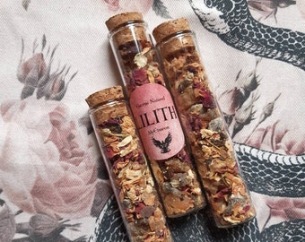 LILITH INCENSE in natural resin and plants, Lilith incense for magic rituals, sabbats, esoteric altar.