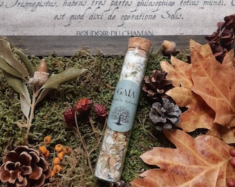 GAÏA INCENSE in natural resin and plants, pagan incense, wicca, for magic ritual, witchcraft, spirituality and magic.