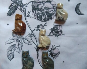 Sculpture De Chat En Pierre Etsy