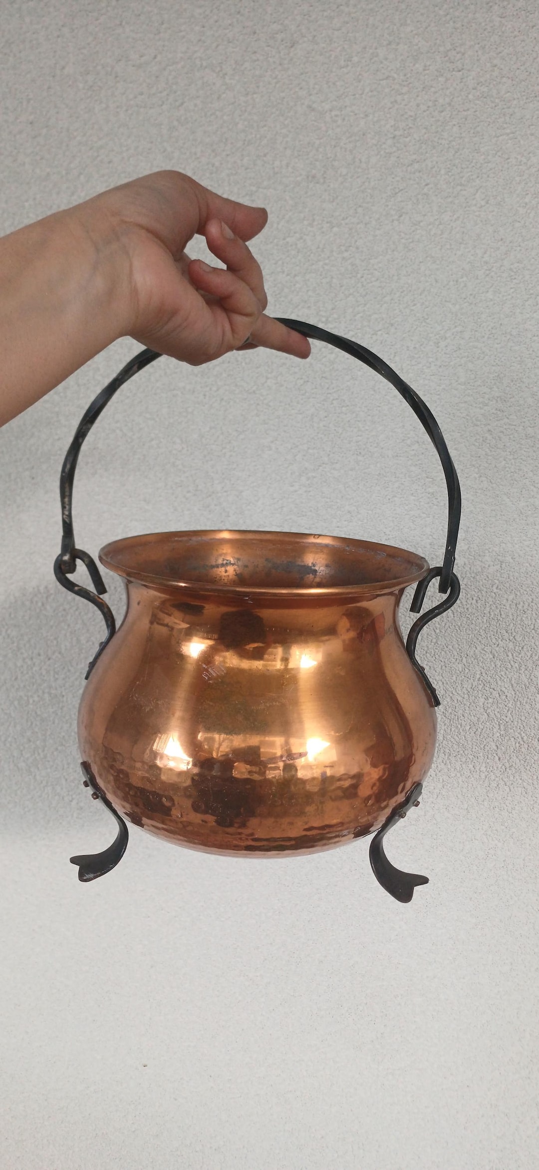 Vintage COPPER CAULDRON, Esoteric Accessory for Altar. - Etsy