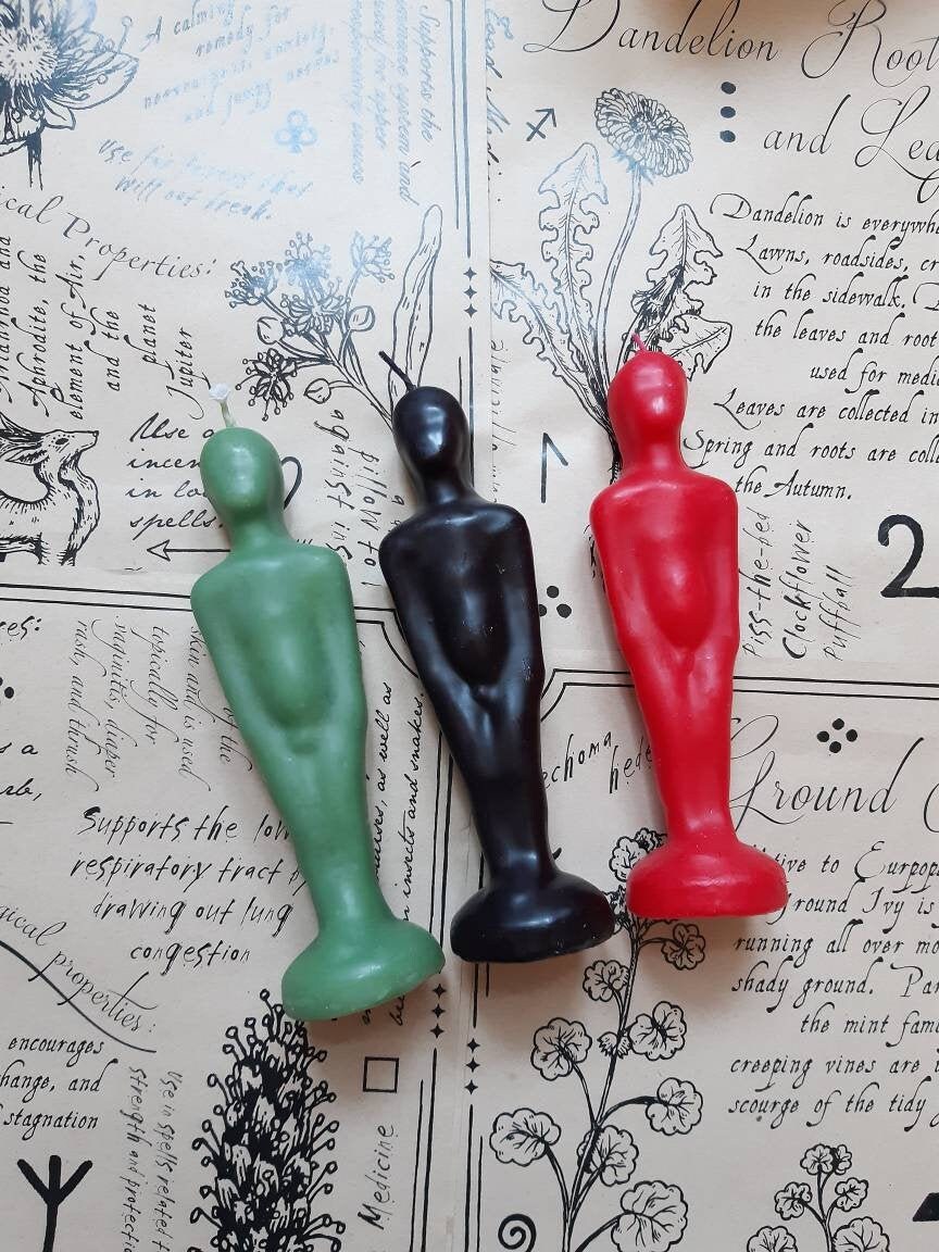 Bougies Dagyde Homme Cire Végétale Naturelle Pour Magie et Sorcellerie , Autel Ésotérique Rituel Mag