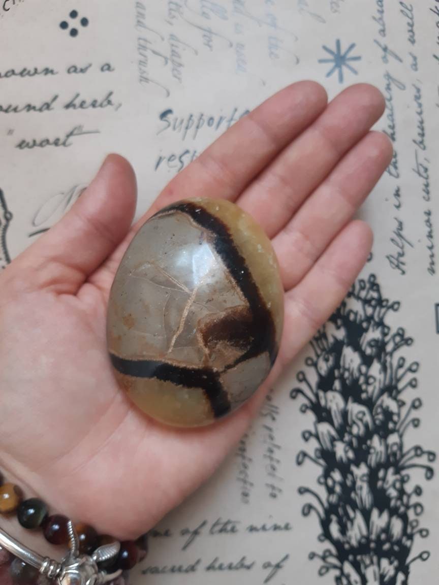 Galets Septaria Pierre Polis Naturelle Provenance de Madagascar Pour Lithothérapie , Soin Énergétiqu