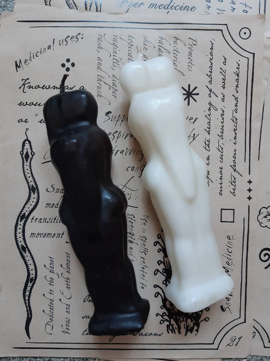 Bougies Dagyde Union Homme et Femme Cire Végétale Naturelle Pour Magie Sorcellerie , Autel Ésotériqu